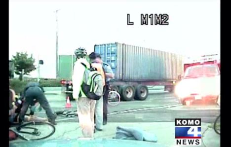 Shocking: Truck-accident survivor Tim Nelson discovered that police at the site had mocked him even as he lay close to death